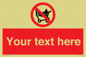 Custom No Climbing on Trolley Sign